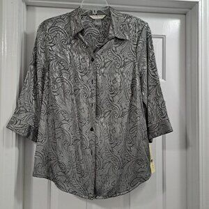 NWT Allison Daley II Button Front Top - Womens 16W